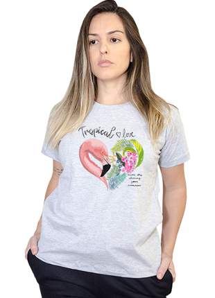 Camiseta Boutique Judith Flamingo Love