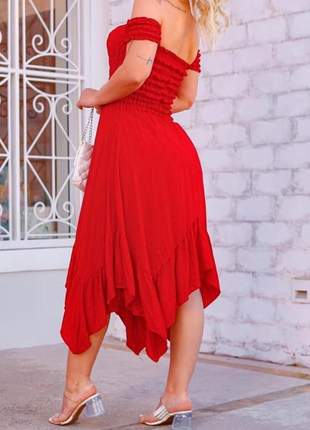 Vestido vermelho despojado