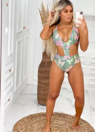 Body maiô  biquíni feminino com bojo para praia