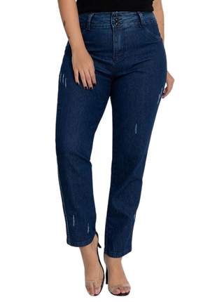 Calça jeans feminina biotipo mom plus size ref 27555