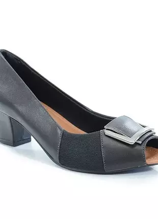 Sapato Peep Toe Usaflex Dark Blue Q6672/41