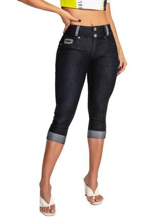 Calça pit bull jeans escuro feminina empina bumbum 60125