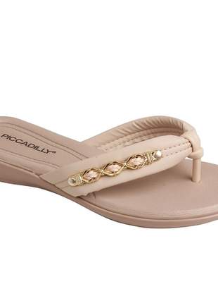 Chinelo Piccadilly Areia/Creme 500232-8