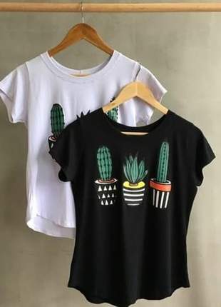 Blusa cactus t-shirt manga curta viscolaycra