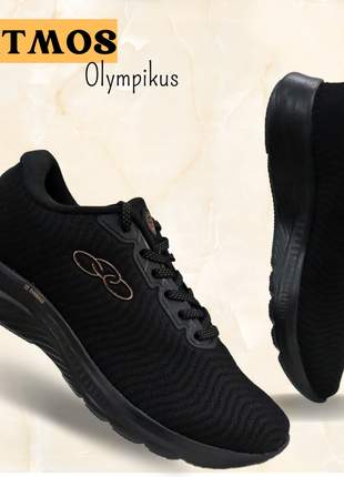Tênis olympikus atmos feminino preto básico lançamento esportivo 43286101