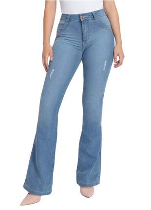 Calça biotipo jeans feminina flare 28130