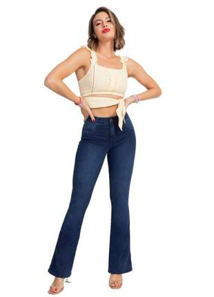 Calça biotipo jeans feminina flare 28131