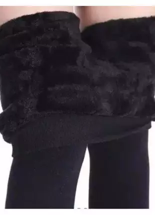 Legging forrada peluciada grossa preto importada feminina