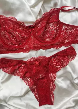 Conjunto lingerie todo em renda sutia sem bojo calcinha fio duplo lançamento