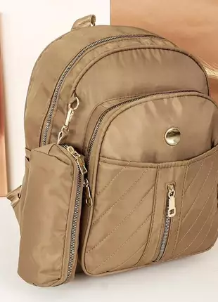 Bolsa mochila feminina escola casual matelassê leve + 1 estojo