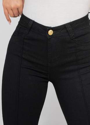 Calça jeans  cintura alta feminina levanta bumbum skinny