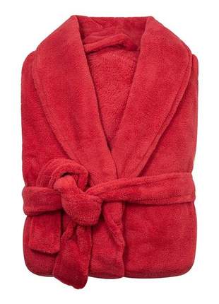 Roupão de banho microfibra adulto feminino frio inverno robe pijama