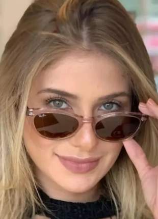 Óculos de sol nina ray ban estilo gatinho moda blogueira feminino verao 2022