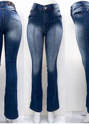 Calça flare jeans