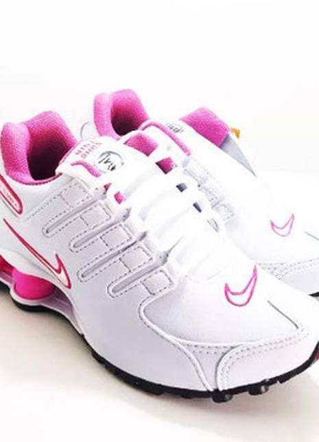 tenis nike shox feminino branco e rosa