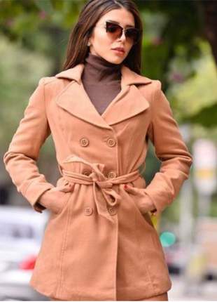 casaco de lã batido feminino barato