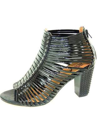 Sandália infinity shoes verniz preto #blackfriday