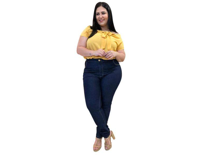 Fragrant emulsion Unnecessary Calça jeans plus size feminina cintura alta lycra gordinhas - R$ 119.99,  cor Azul #7891, compre agora | Shafa
