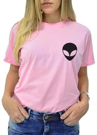 Blusa camiseta alien et galaxia moda blogueira