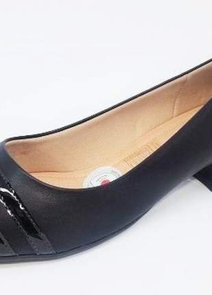 Sapato feminino tamanho grande peep toe piccadilly preto numeração especial 40 e 41