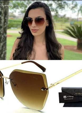 Óculos de sol feminino premium m.thomaz mt 116