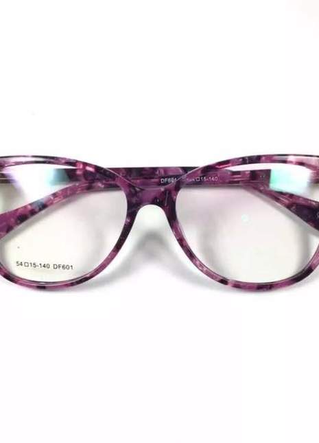 Armação óculos de grau feminino original acetato ale df 601 - R$ 169.99, cor Roxo (sem grau, retangular) #22232, compre | Shafa