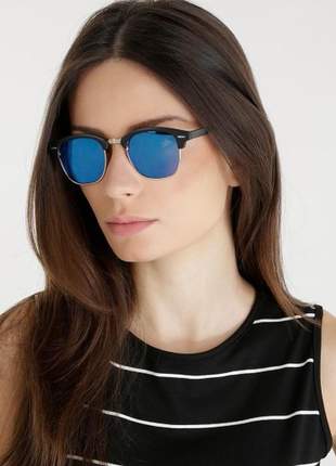 Óculos feminino de sol escuro famoso blogueiras + caixinha
