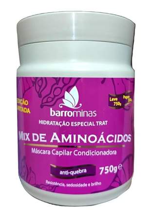 Mascara hidratação barrominas mix de aminoacidos edicao especial 750g