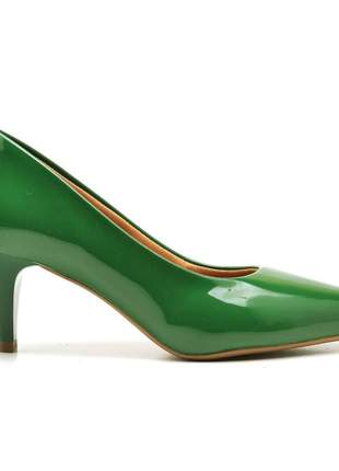 Sapato social feminino scarpins laranja verde bandeira baixo fino