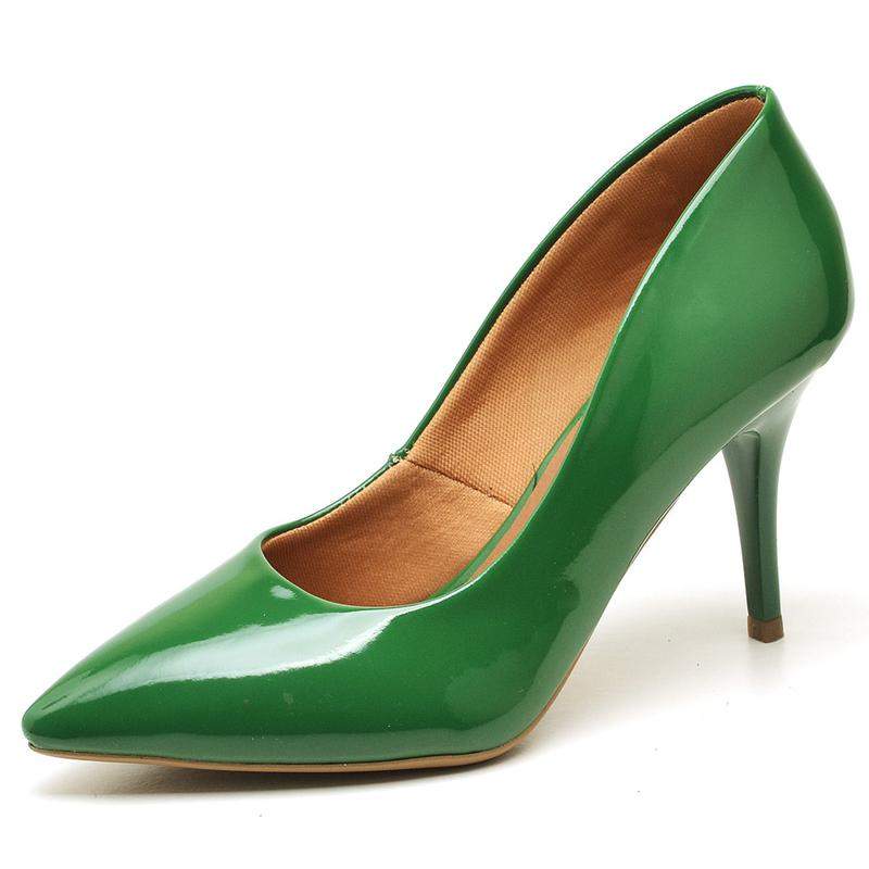 sapato scarpin verde
