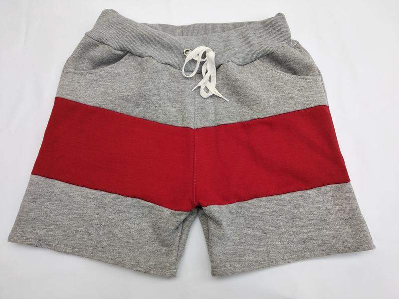 shorts moletom vermelho feminino