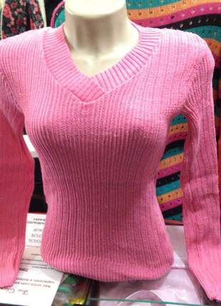 Cacharrel feminina gola v casaco lã tricô tricot